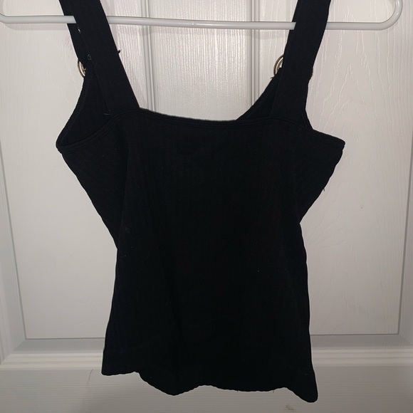 Black Ribbed Top - Picture 4 of 4